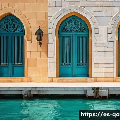 Home 26 카타르의 초고층 빌딩 - Here are three detailed image generation prompts in English, based on the architectural marvels of Q...